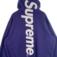 SUPREME シュプリーム 23AW Satin Applique Sweatshirts サテンアップリケ プルオーバースウェットパーカー ウォッシュネイビー Size XL 福生店