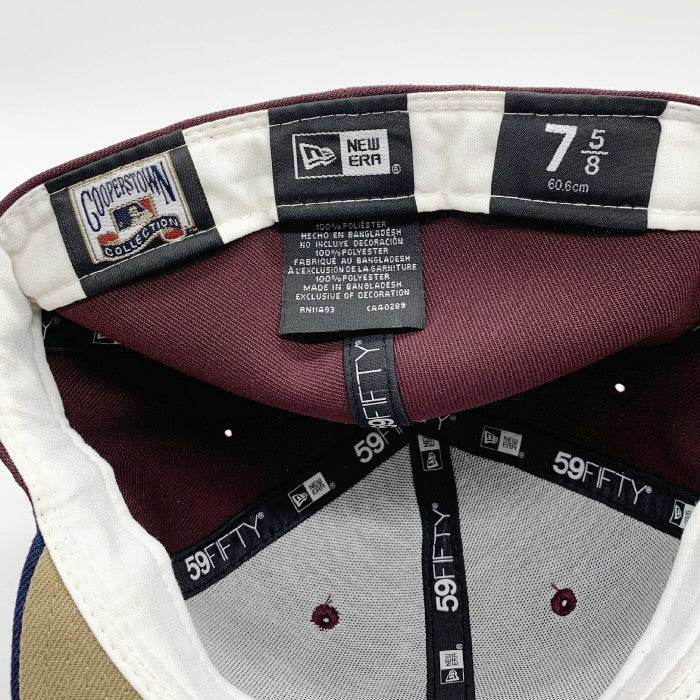 New Era ニューエラ LA Dodgers ドジャース 59FIFTY 40周年記念ワッペン 小豆色 Size 7 5/8(60.6cm) 福生店