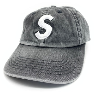 SUPREME シュプリーム 23SS Pigment Canvas S Logo 6-Panel ピグメントキャンバス 6パネルキャップ ブラック 福生店