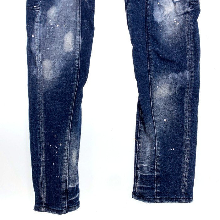 DSQUARED2 ディースクエアード Slim Jean スリムジーンズ USED ペンキ ダメージ加工 インディゴ S71LB0004 S30342 Size 44 福生店