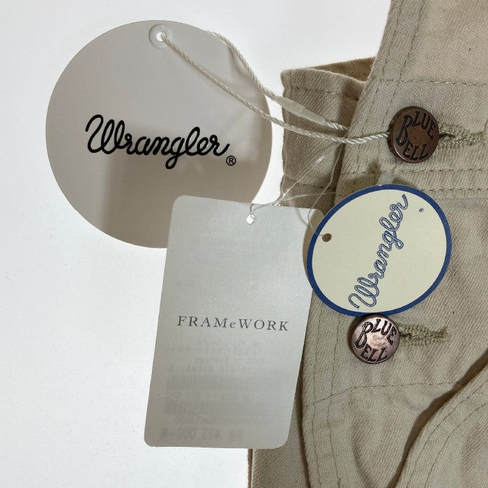 Frame work Wrangler フレームワーク ラングラー オーバーオール BIB OVERALLS 20-030-230-0023-1-0 白 ホワイト 瑞穂店