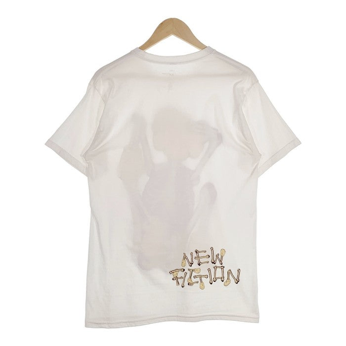 KAWS カウズ 21AW SKELETON NEW FICTION T-SHIRT スケルトン ニューフィクション Tシャツ ホワイト Size M 福生店