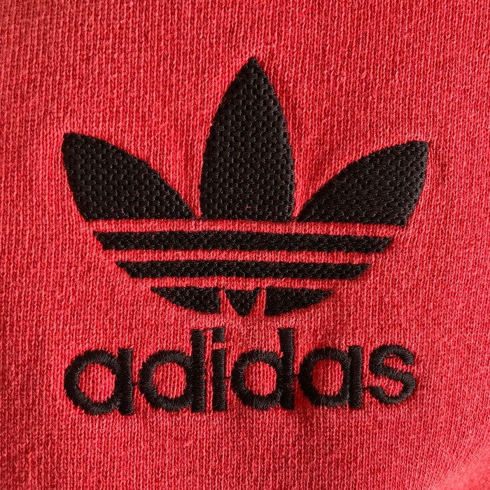 ADIDAS アディダス スウェット 80s 万国旗タグ USA製 ロゴ刺繍 レッド sizeL 瑞穂店