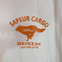 SAPEur サプール SAPEUR CARGO SERVICE プリント 半袖 Tシャツ ホワイト sizeL 瑞穂店