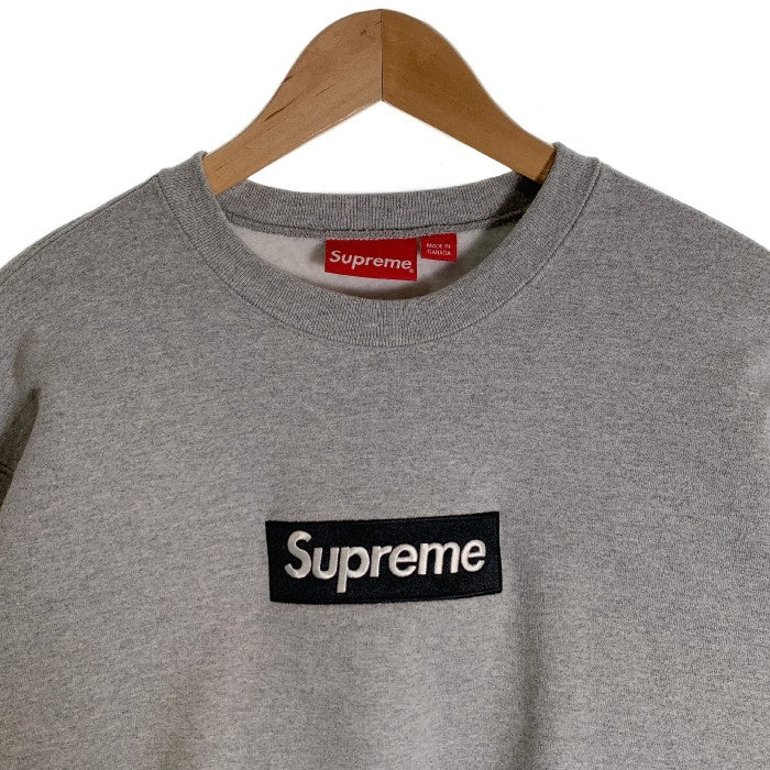 SUPREME シュプリーム 22AW Box Logo Crewneck ボックスロゴクルーネック スウェットトレーナー グレー Size S 福生店