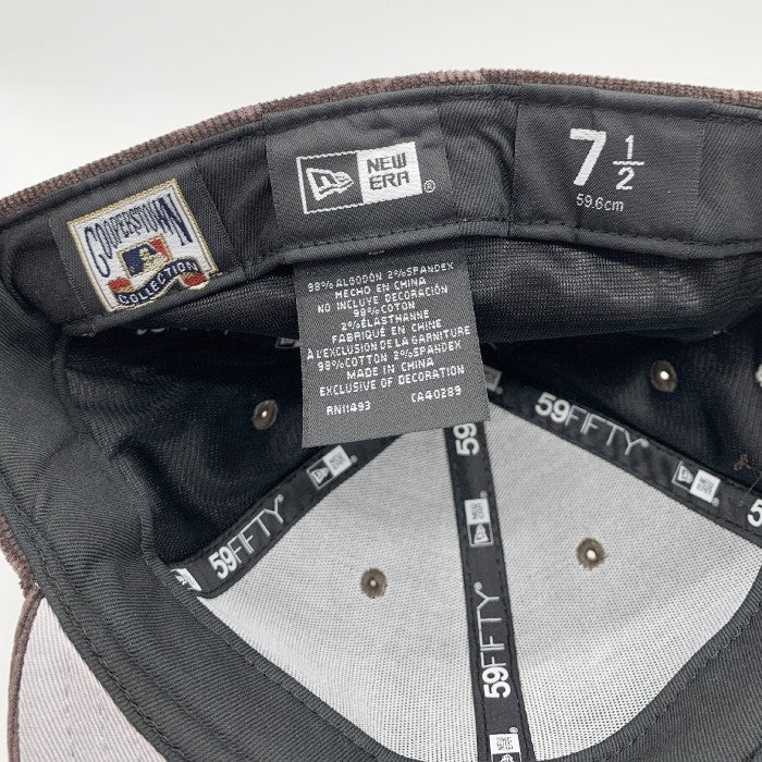New Era ニューエラ LA Dodgers ドジャース 59FIFTY 1988World Series ワッペン コーデュロイ ブラウン Size 7 1/2(59.6cm) 福生店