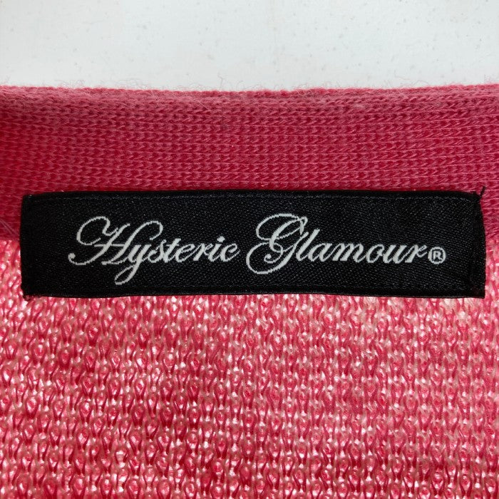 HYSTERIC GLAMOUR ヒステリックグラマー ニットカーディガン ピンク size FREE瑞穂店