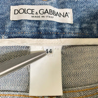 DOLCE&GABBANA ドルチェアンドガッバーナ ダメージ加工 ストレートデニムパンツ インディゴ Size 44 福生店