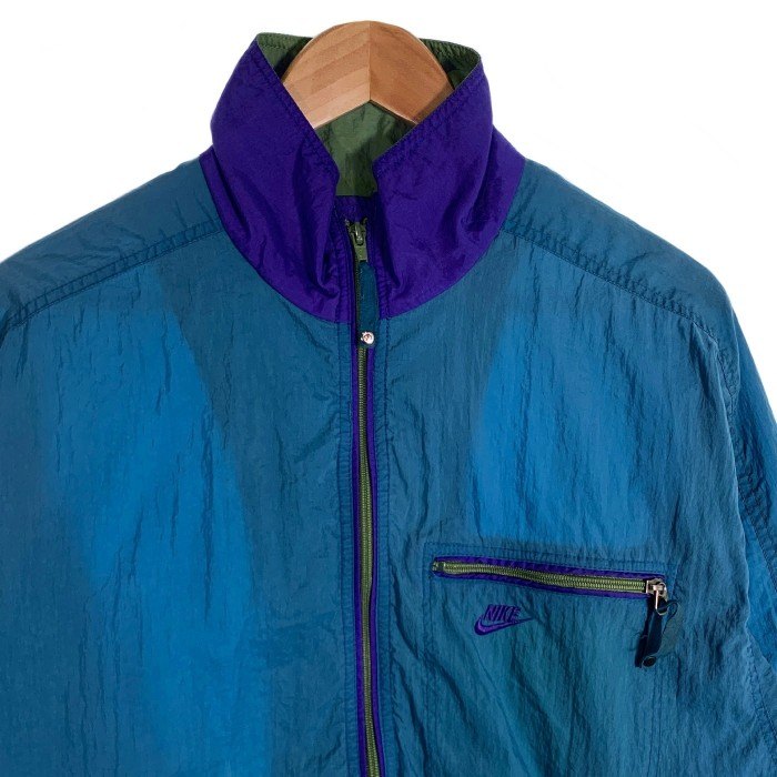 90's~ NIKE ACG ナイキ ナイロン ジップアップジャケット ブルー パープル S3-08-11-VTG Size M 福生店