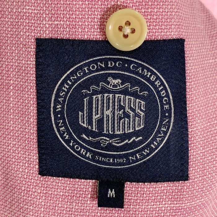 J.PRESS ジェイプレス 3B テーラードジャケット ウール 麻 ピンク 春夏 Size M 福生店