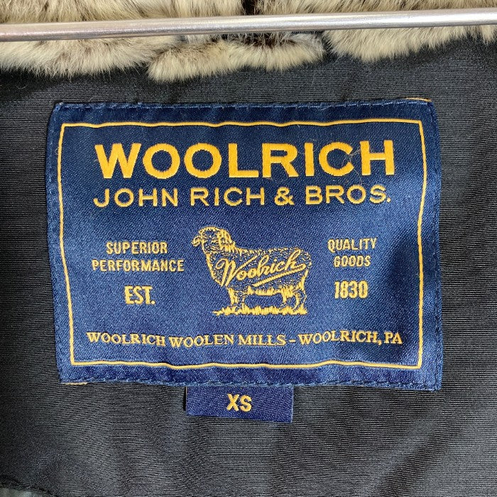 WOOLRICH ウールリッチ ボルダーコート ラビットファー付 ダウンジャケット 1302056 ブラック sizeXS 瑞穂店