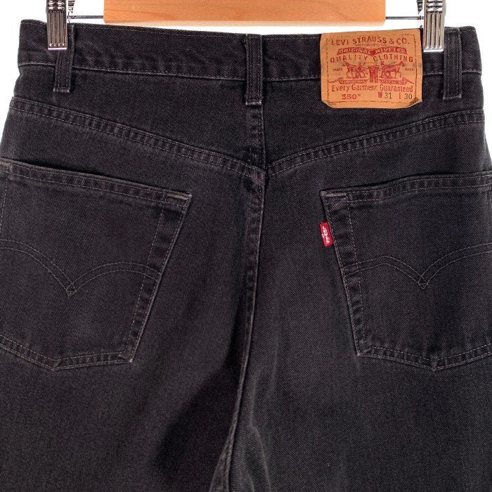 Levi's リーバイス 550 ブラックデニム テーパードパンツ 先染め ブラック カナダ製 Size 31 福生店