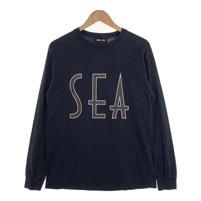 WIND AND SEA ウィンダンシー プリント ロングスリーブTシャツ ブラック WDS-20A-TPS-06 Size M 福生店