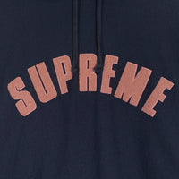 Supreme シュプリーム 17SS Chenille Arc Logo Hooded Sweatshirt シェニールアーチロゴ スウェットパーカー ネイビー Size XL 福生店