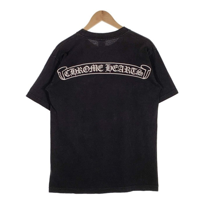 Chrome Hearts クロムハーツ スクロールラベル ホースシュー プリント ポケット Tシャツ ブラック Size M 福生店