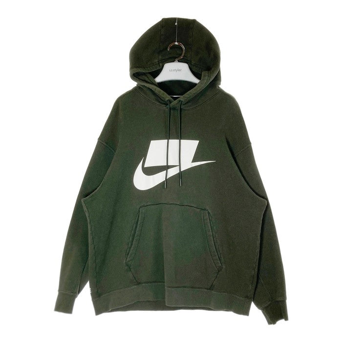 NIKE ナイキ PACK BLOCK LOGO HOODY パックブロックロゴ スウェットパーカー BV4540-355 モスグリーン Size XL 瑞穂店