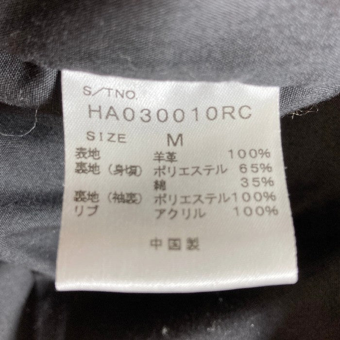 HARE ラムレザー ジャケット HA030010RC 羊革 ブラック sizeM 瑞穂店