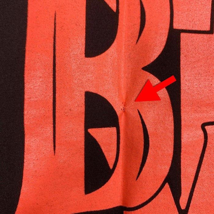 GOD BLESS YOU ゴッドブレスユー 23SS プリントTシャツ ブラック ネオンオレンジ Size XXL 福生店