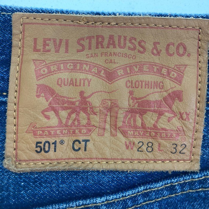 Levi’s リーバイス 501CT ホワイトオーク コーンデニム テーパードデニムパンツ インディゴ sizeW28 瑞穂店