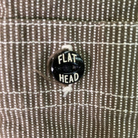 THE FLAT HEAD フラットヘッド ウォバッシュ ワークシャツ ブラウン系 size40 瑞穂店