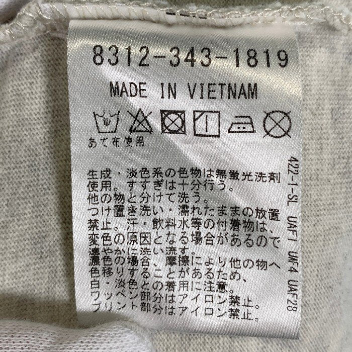 ESSENTIALS エッセンシャルズ フロッキーロゴプリント ロングスリーブ Ｔシャツ オートミール Size Ｌ 福生店