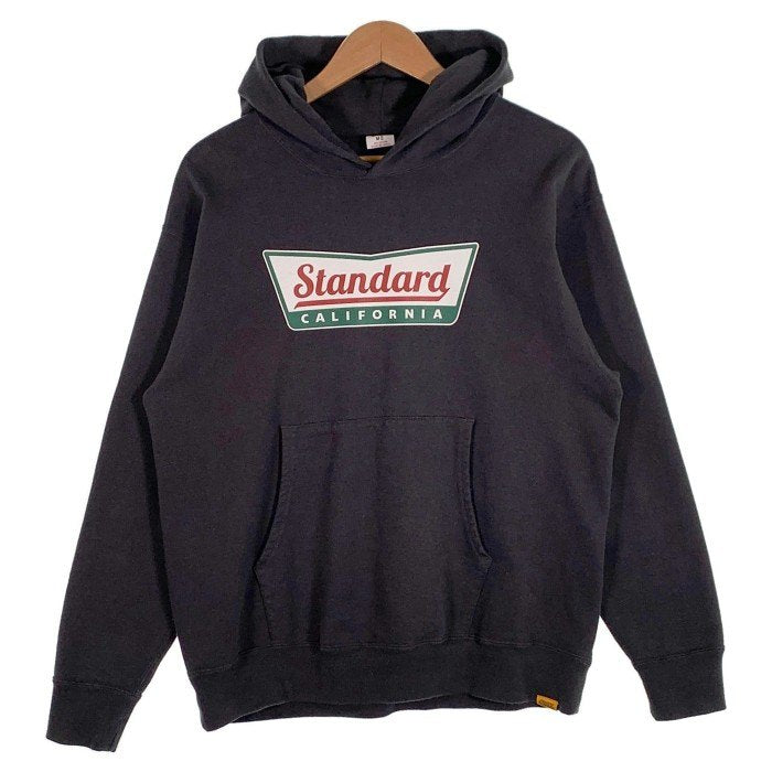 STANDARD CALIFORNIA スタンダードカリフォルニア プリント プルオーバースウェットパーカー ブラック Size M 福生店