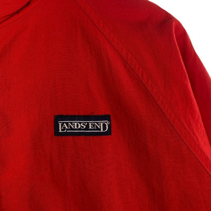 90's LANDS’ END ランズエンド ナイロンジャケット 内フリース レッド USA製 Size LADIES L 福生店