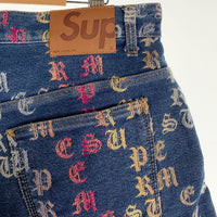 SUPREME シュプリーム 22SS Gradient Jacquard Logo Denim Shorts グラディエントジャガードロゴ デニムショーツ Size 32 福生店