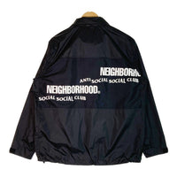 NEIGHBOR HOOD × ANTI SOCIAL SOCIAL CLUB ネイバーフッド × アンチソーシャルソーシャルクラブ 192TSASN-JKM01S 19AW スプリットロゴプリントナイロンパーカー ブラック sizeL 瑞穂店