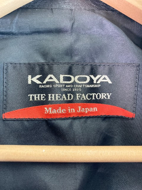 KADOYA カドヤ レザージャケット シングルライダース ASV1  ステアハイド 日本製 ブラック  size40 瑞穂店