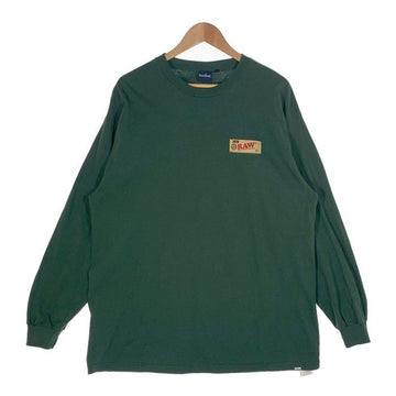 Interbreed インターブリード RAW ロウ ロングスリーブTシャツ プリント グリーン Size XL 福生店