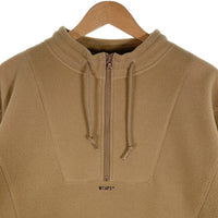 WTAPS ダブルタップス 21AW TERRITORY PULL OVER ハーフジップ プルオーバー フリスジャケット ベージュ 212ATDT-CSM31 Size 3 福生店