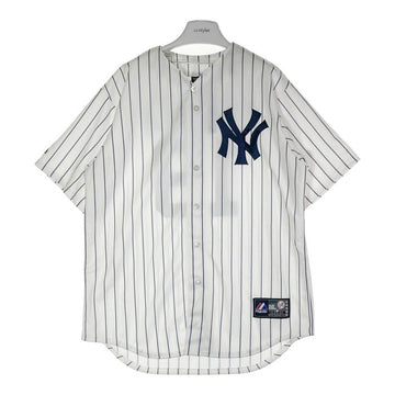 Majestic マジェスティック MLB メジャーリーグ ベースボール NEW YORK YANKEES ニューヨーク ヤンキース TANAKA 田中将大選手 19 HOME プレイヤー レプリカ ユニフォーム ホワイト sizeL 瑞穂店