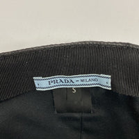 PRADA プラダ ベースボールキャップ 1HC274 ナイロン トライアングルロゴ 三角ロゴ ブラック 瑞穂店