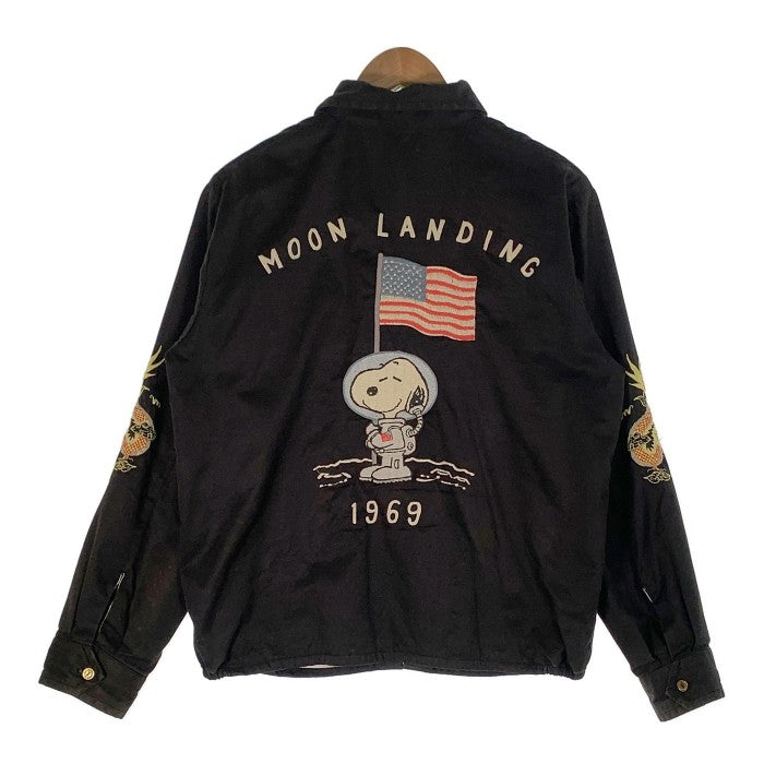 テーラー東洋 MOON LANDING ベトナムジャンパー スヌーピー ブラック TT14077 Size M 福生店