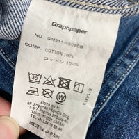 Graphpaper グラフペーパー Denim Baggy Shorts デニムバギーショーツ ショートパンツ GM211-40080B Size F 福生店