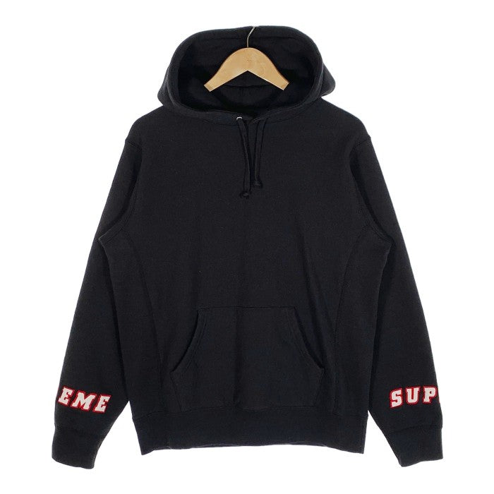 SUPREME シュプリーム 19SS Wrist Logo Hooded Sweatshirt リストロゴ プルオーバー スウェットパーカー ブラック Size S 福生店