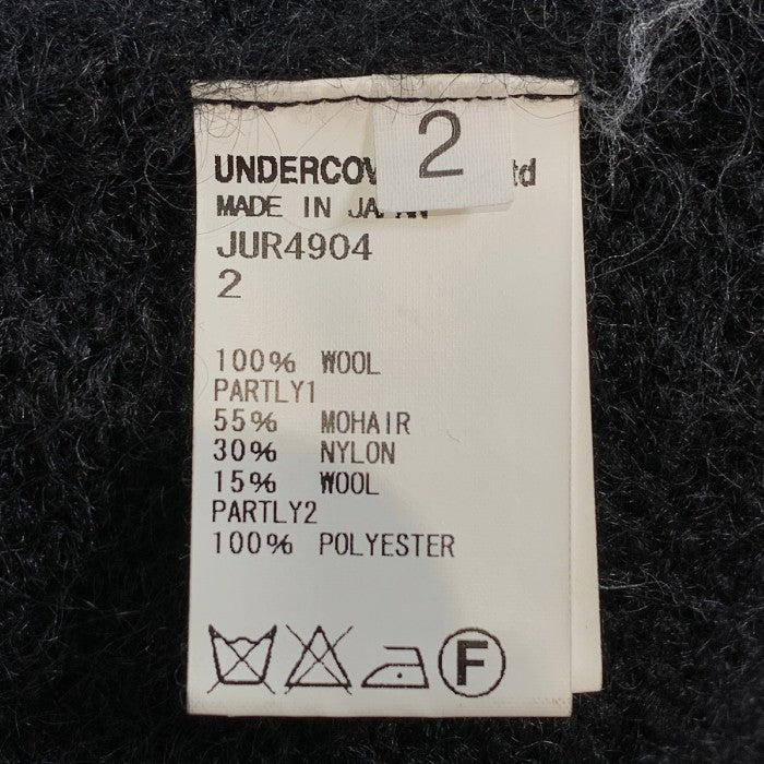 John UNDERCOVER ジョン アンダーカバー モヘア切替 クルーネック セーター JUR4904 ブラック Size 2 福生店