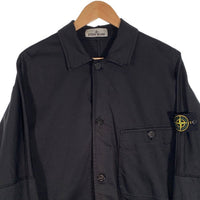 STONE ISLAND ストーンアイランド 22AW ガーメントダイ ストレッチサテンシャツ ブルゾン ブラック 771511014 Size M 福生店