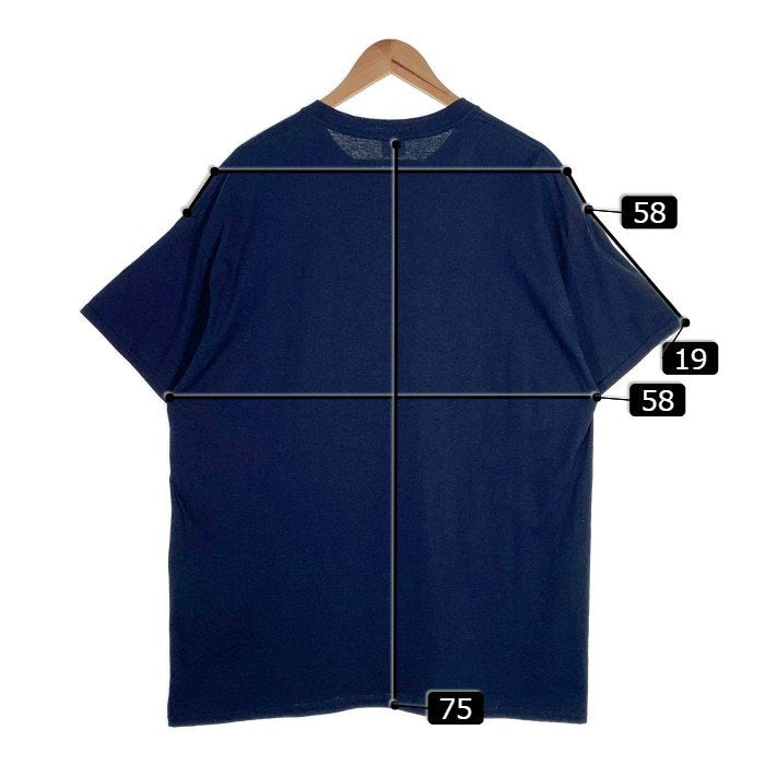 LEF HO ZEPHYR レフホー ゼファー プリントTシャツ ネイビー Size L 福生店