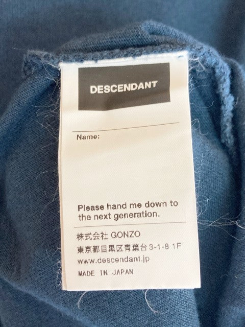DESENDANT ディセンダント ポケット Tシャツ ネイビー size3 瑞穂店
