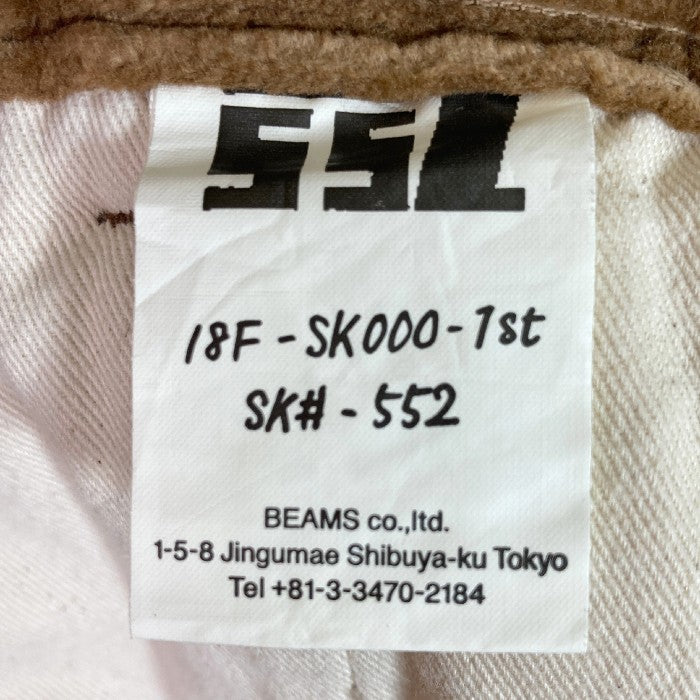 BEAMS SSZ N°18 20AW ビームス エスエスジー コーデュロイ切替パンツ ブラウン size/W90cm 瑞穂店