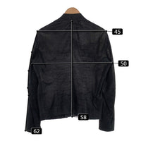 Rick Owens リックオウエンス Lamb Skin Destroy Leather Jacket ラムスキン デストロイ レザージャケット ブラック Size 48 福生店