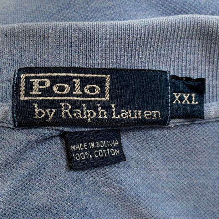 Polo by Ralph Lauren ポロラルフローレン ポロシャツ 刺繡 ブルー Size  XXL 福生店