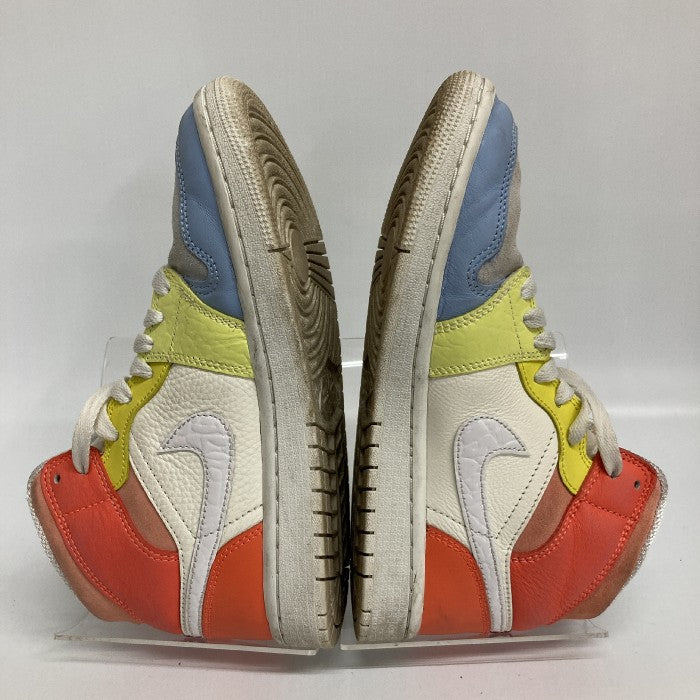 NIKE ナイキ WMNS AIR JORDAN 1 MID エア ジョーダン 1 スニーカー DJ6908-100 SAIL WHITE-LT ZITRON size23.0cm 瑞穂店