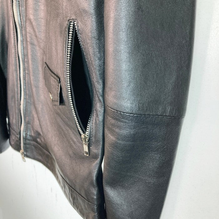 Haruf ハルフ レザー ライダースジャケット 羊革 ブラック sizeM 瑞穂店