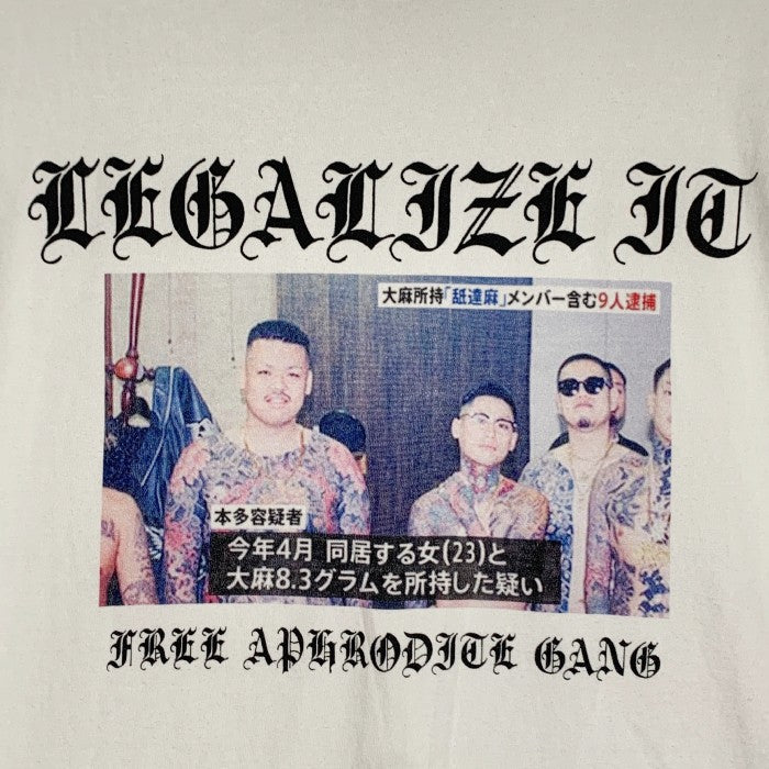 BUDSPOOL バッズプール APHRODITE GANG フォト Tシャツ 舐達麻 ホワイト Size XL 福生店