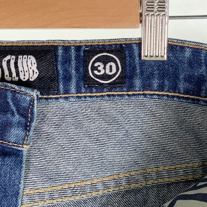 BILLIONAIRE BOYS CLUB ビリオネアボーイズクラブ BB HALF MOON JEAN ダメージ リペア加工 デニムパンツ 811-9109 インディゴ Size 30 福生店