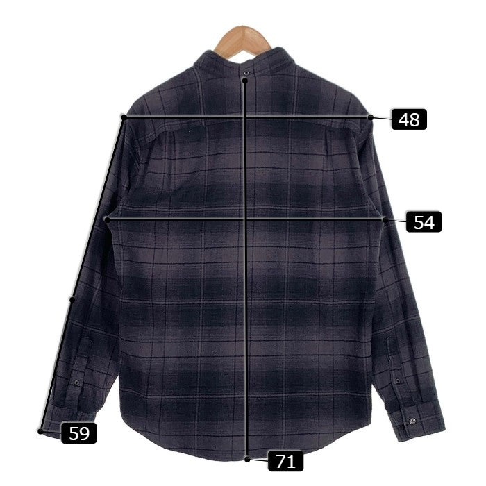 SUPREME シュプリーム 23SS Shadow Plaid Flannel Shirt シャドウ チェックフランネルシャツ ボタンダウン ブラック Size S 福生店