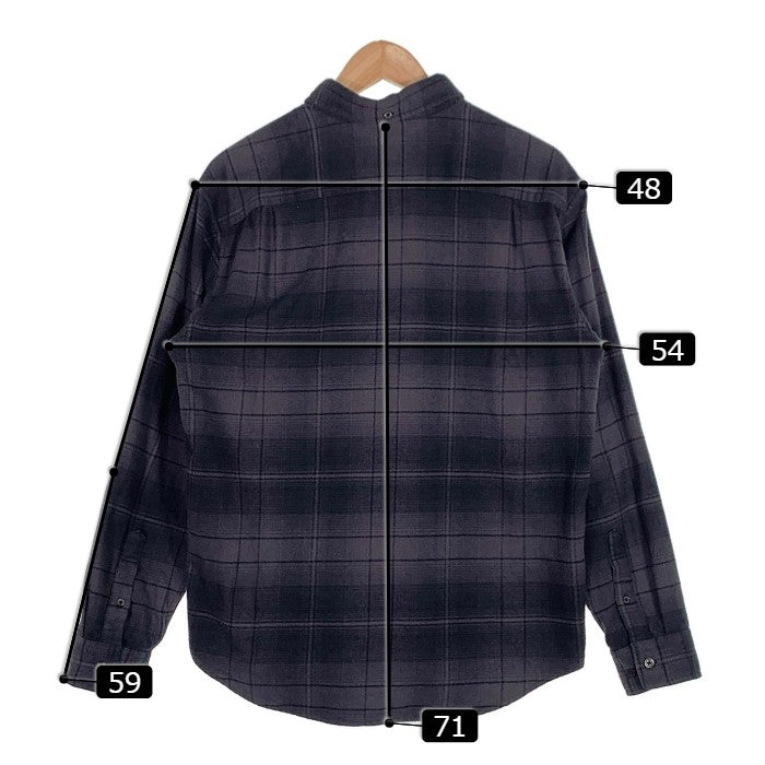 SUPREME シュプリーム 23SS Shadow Plaid Flannel Shirt シャドウ チェックフランネルシャツ ボタンダウン  ブラック Size S 福生店